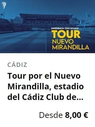 Tour of Nuevo Mirandilla, Cádiz Club de Fútbol stadium