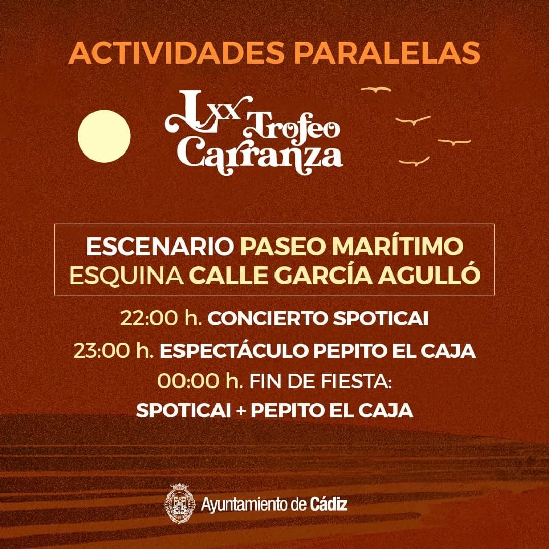 La fiesta del Trofeo Carranza en Cádiz: conoce las actividades, horarios y ubicaciones