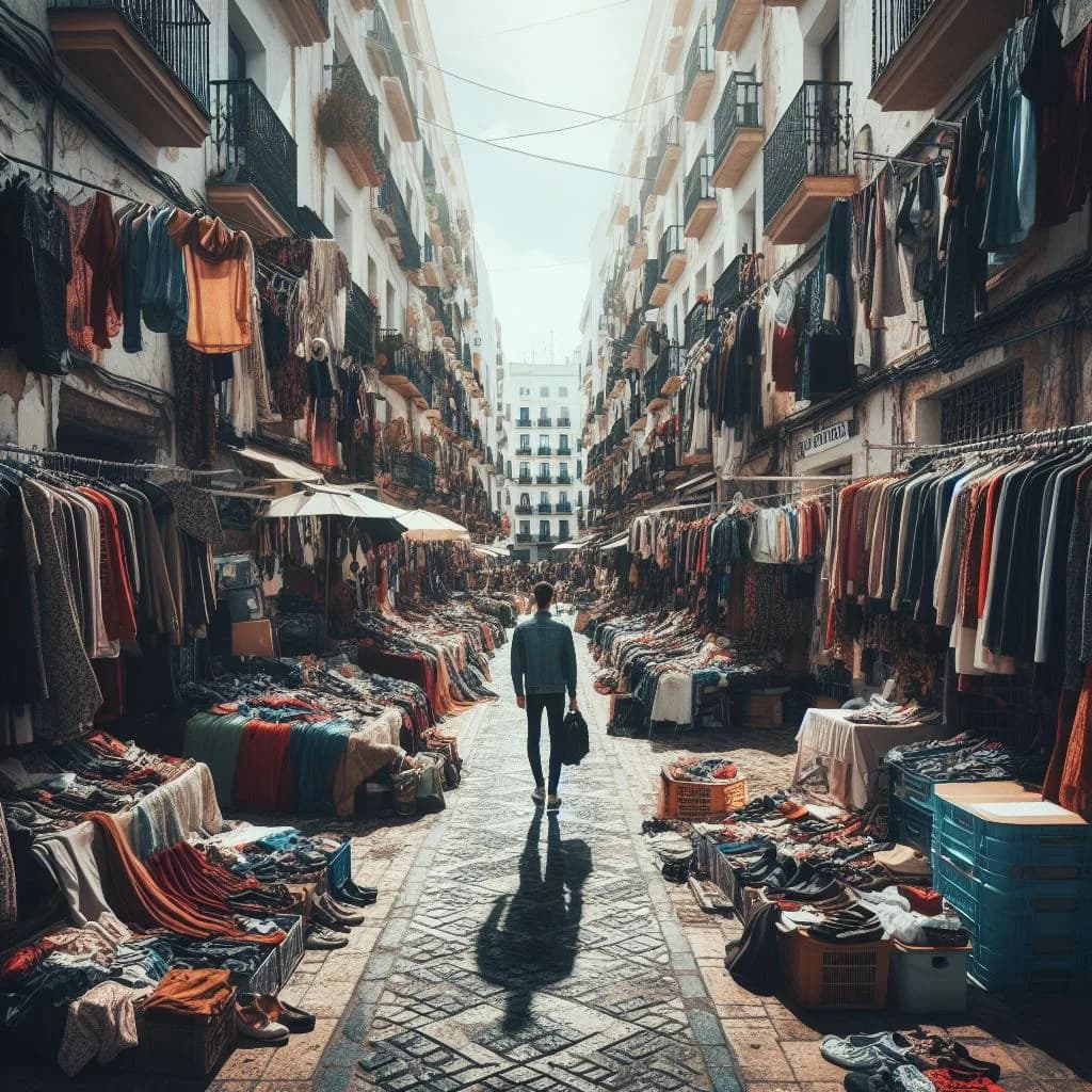 El mercadillo del Piojito se verá afectado por el cierre del puente Carranza.