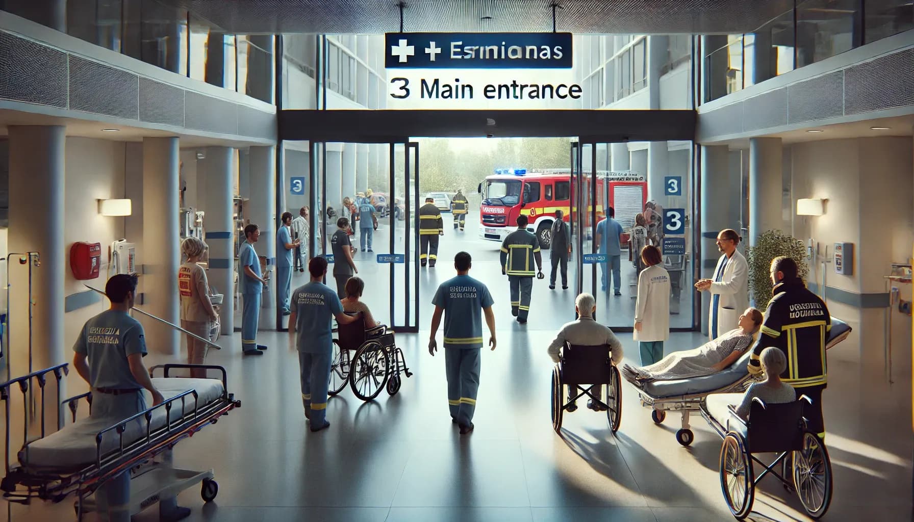 Simulacro de incendio en Hospital Puerta del Mar